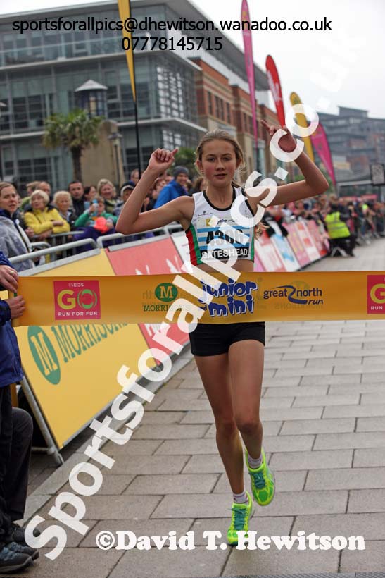 Girls Junior Great North Run. Photo: David T. Hewitson/Sports for All Pics